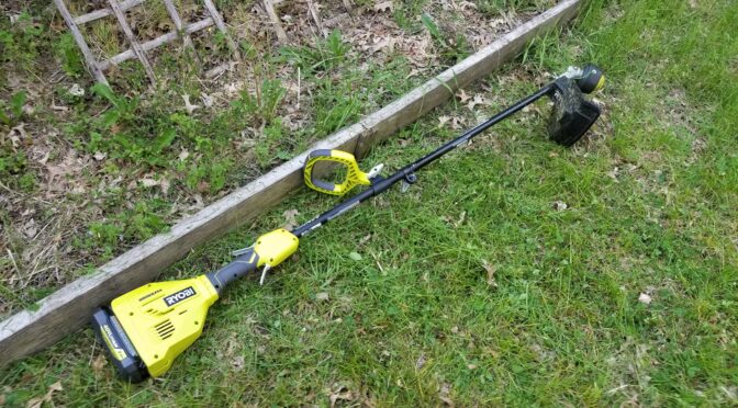 The Ryobi 40 Volt RY40230 Brushless String Trimmer and RYTIL66 Cultivator Are Amazing