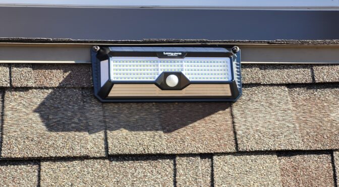 Replaced Old Solar Home Security Lights – The New LazyPro 2500 Lumen Solar LED Lights Are Great!