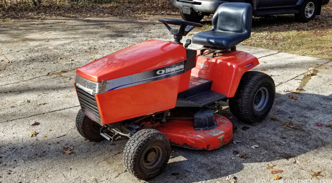 How to change the transmission oil in your Simplicity Broadmor 16HP lawn tractor