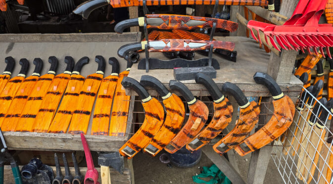 Filipino Knife Maker On Bohol Island In The Philippines