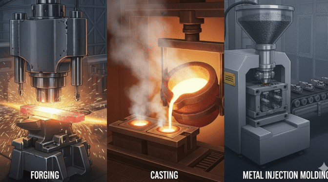 An Engineer’s Analysis of Forging, Casting, and MIM in Modern Small Arms Manufacturing: Properties, Applications, and Future Trajectories