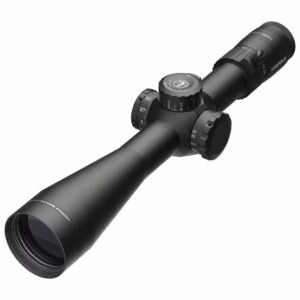 Leupold Mark 4HD riflescope, showcasing its adjustable turrets and lens. Maximize savings with Leupold blemished optics.