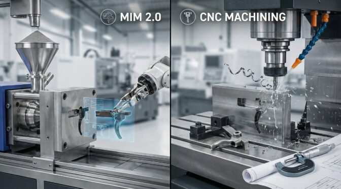 MIM 2.0 vs CNC Machining: Fire control components manufacturing comparison.