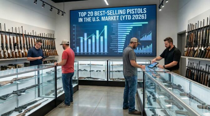 US Commercial Pistol Market: Top 20 Sales Rankings and Pricing Analysis (YTD 2026)