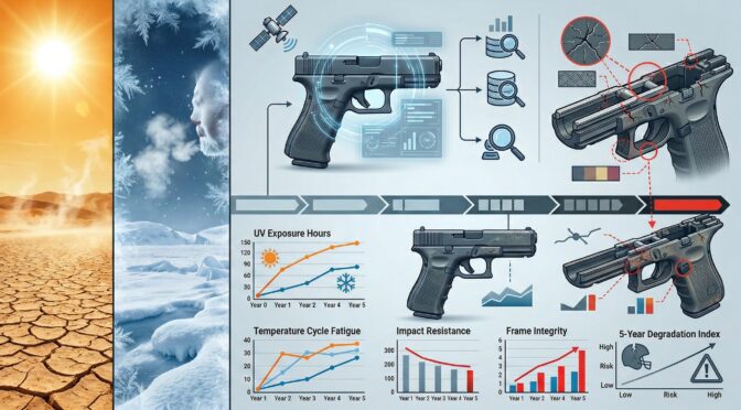 The 5-Year Degradation Cycle of Polymer-Framed Duty Handguns in Extreme Climates: A Technical OSINT Analysis