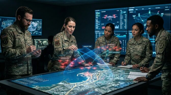 Agentic Drone Swarms: Countermeasures and Strategic Implications