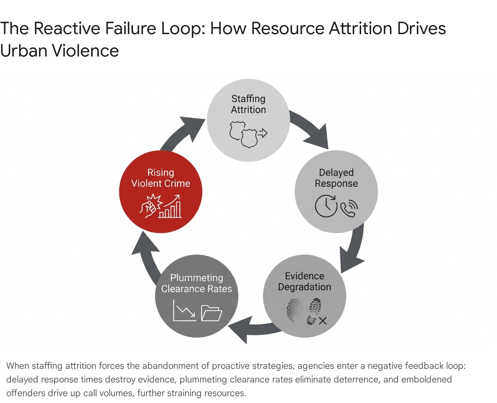 Diagram showing the negative loop of resource attribution related