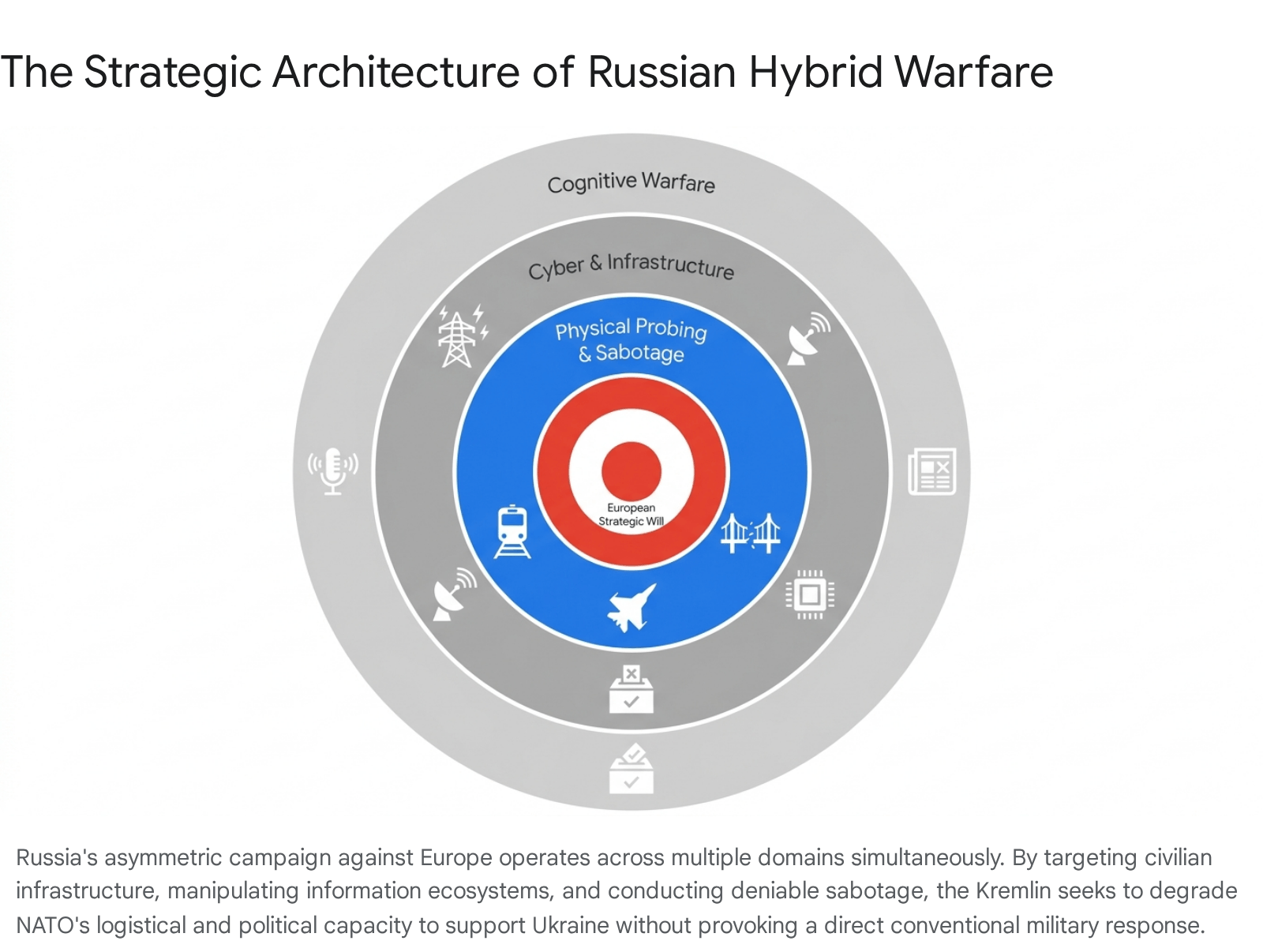 Diagram showing the structure of Russia's hybrid