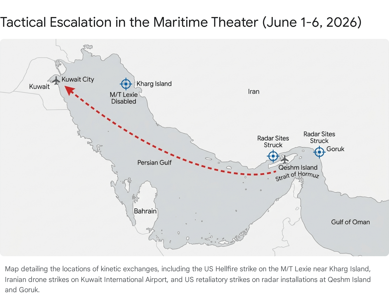 Map showing a marine location relevant to US