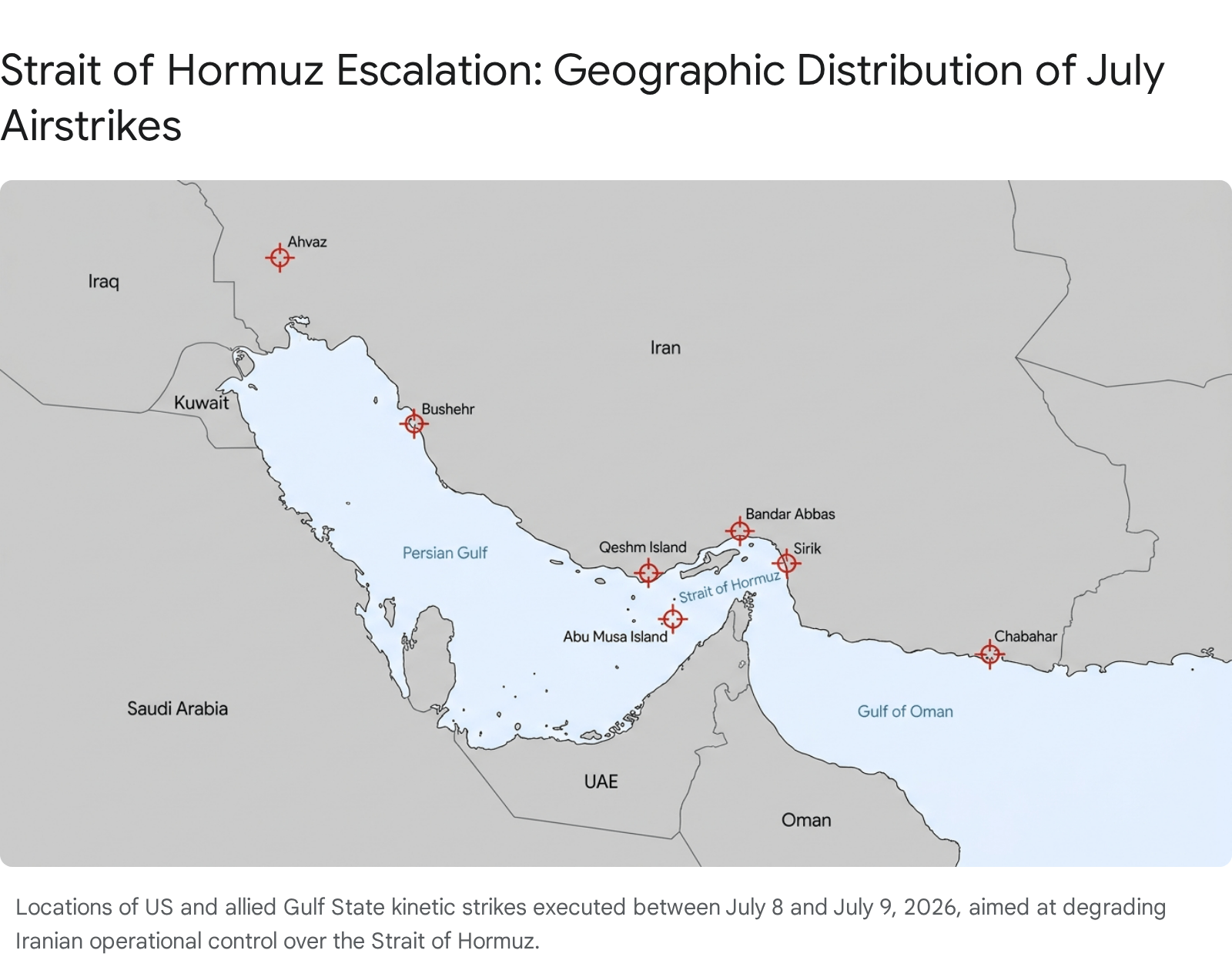 Map showing the geographical distribution and escalation in the