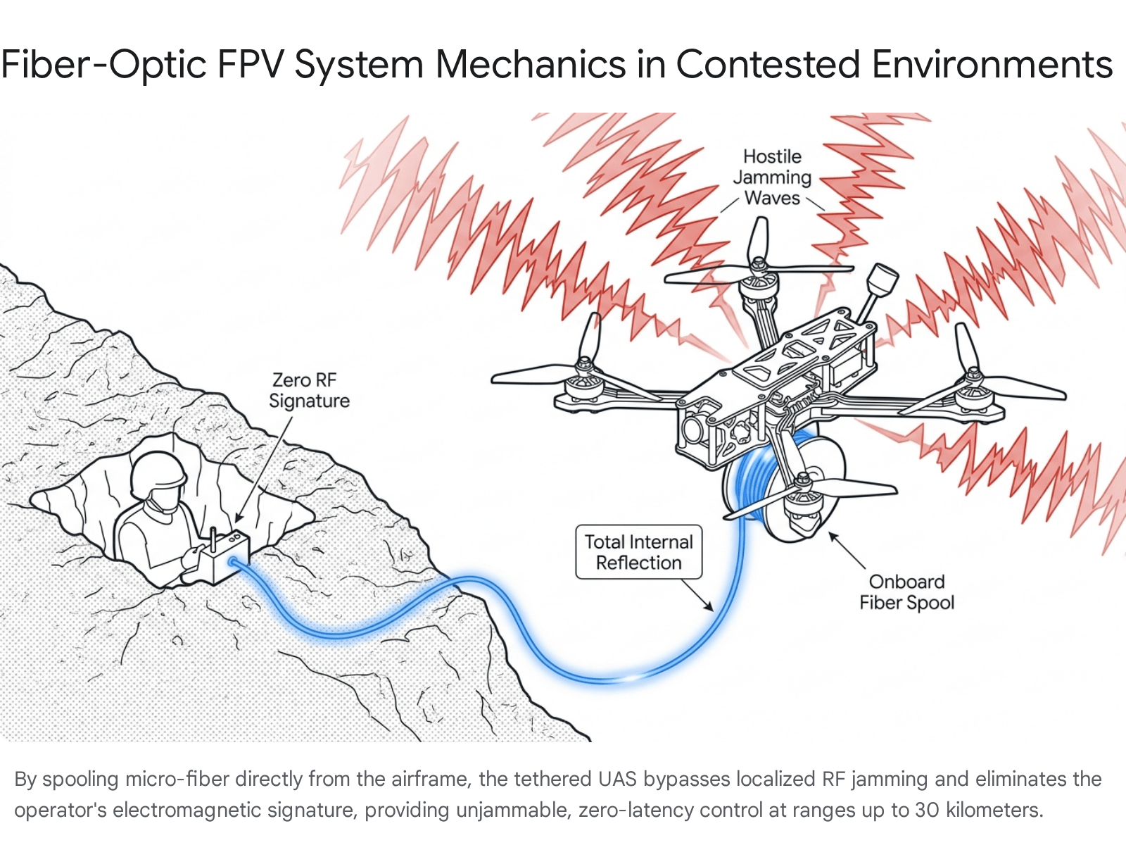 Diagram showing the flow of water in a mountain