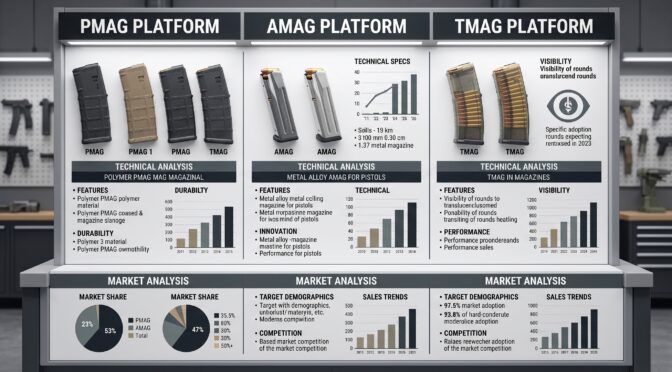 Comparison of PMAG, AMAG, and TMAG rifle platforms, including technical specs and market analysis.