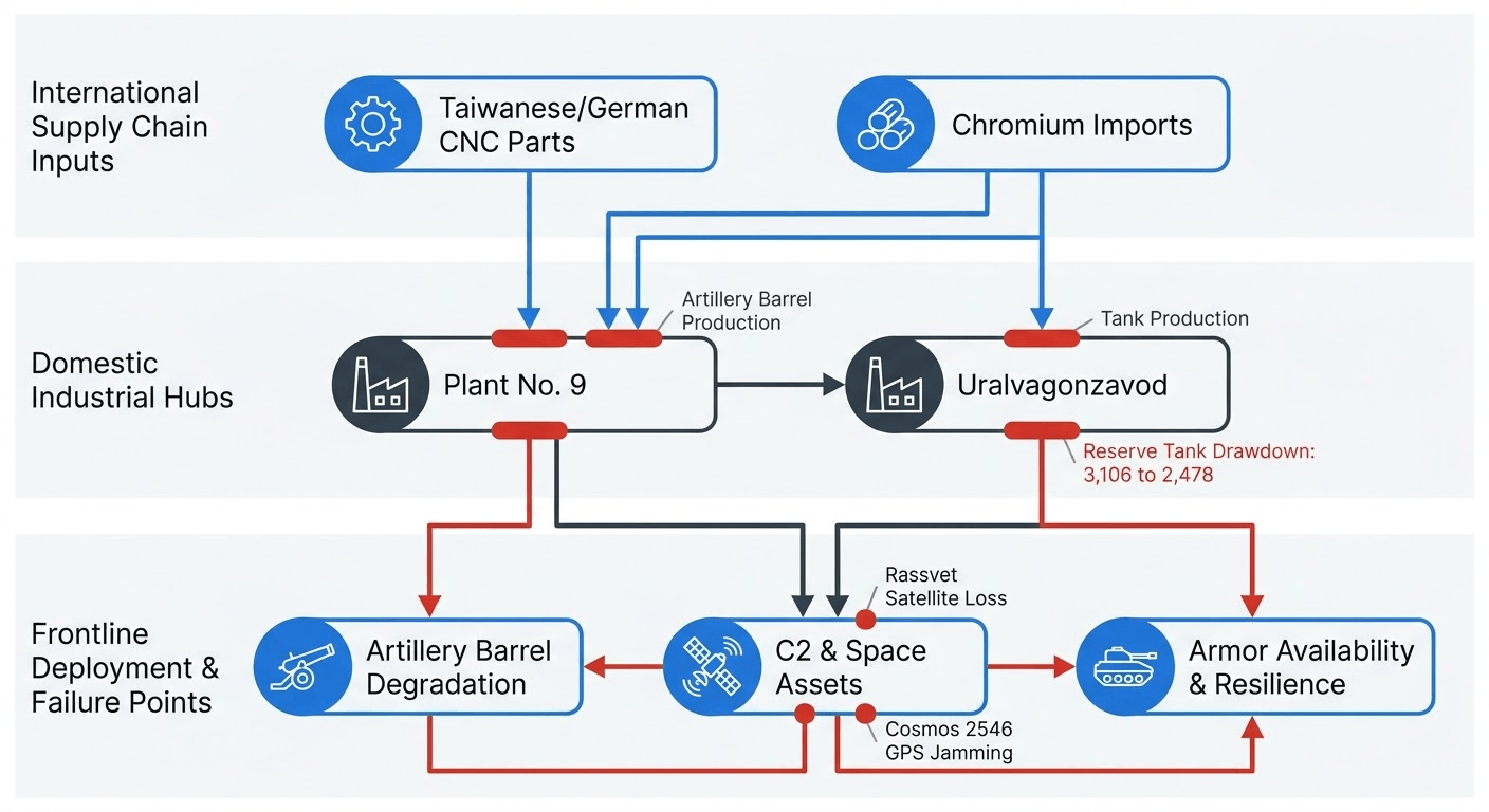 Diagram showing the manufacturing process