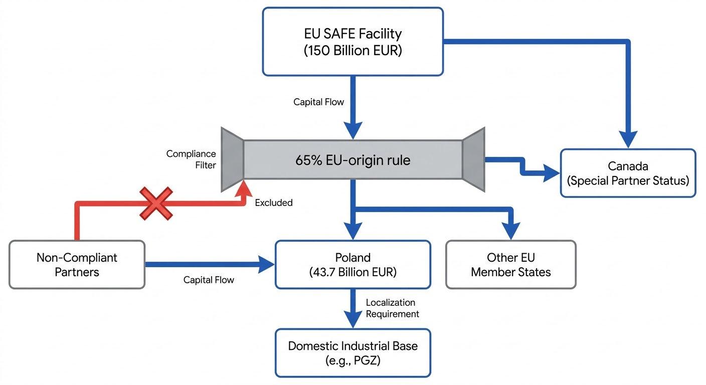 Flow diagram of the EU Europe facility
